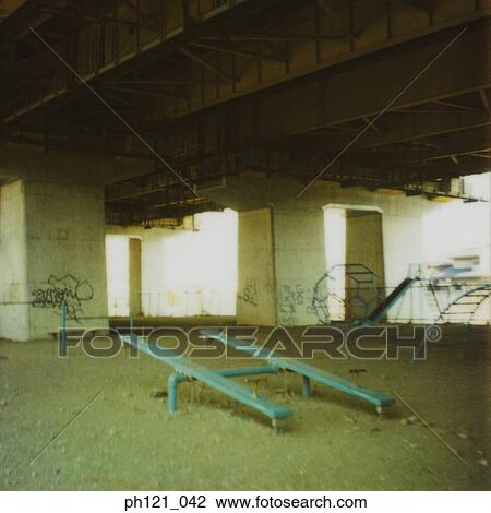 Children's playground under a bridge View Large Photo Image Stock Image - Children's playground under a bridge. Fotosearch