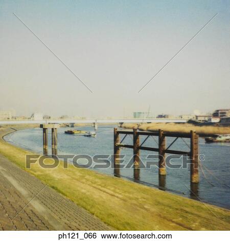 Elevated highway by the river View Large Photo Image Stock Photograph - Elevated highway by the river. Fotosearch