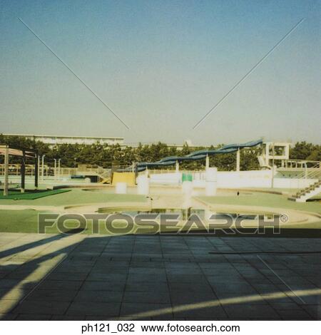 Empty swimming complex, children pool in the middle View Large Photo Image Stock Image - Empty swimming complex, children pool in the middle. Fotosearch
