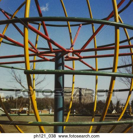 Stock Photo - Globe structure in children's playground. Fotosearch