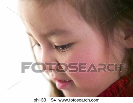 Picture - Young girl smiling. Fotosearch
