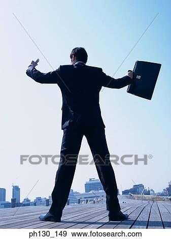 Back profile of a Businessman View Large Photo Image Stock Photo - Back profile of a Businessman. Fotosearch