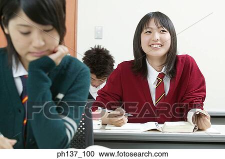 Teenagers in class View Large Photo Image Stock Image - Teenagers in class. Fotosearch