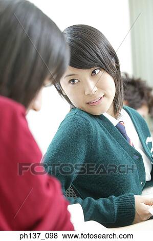 Teenagers in class View Large Photo Image Stock Photo - Teenagers in class. Fotosearch