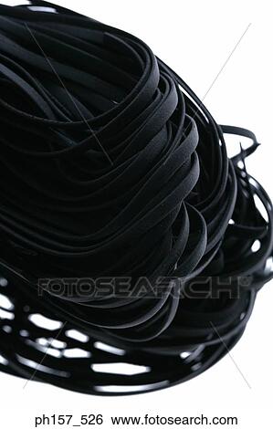 Black noodles, close-up View Large Photo Image Stock Photograph - Black noodles, close-up. Fotosearch