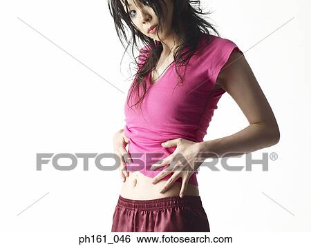 Stock Photograph - Portrait of a stylish woman . Fotosearch