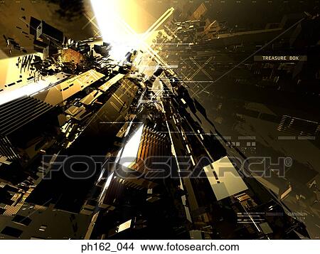 Abstract image of a city View Large Photo Image Picture - Abstract image of a city. Fotosearch