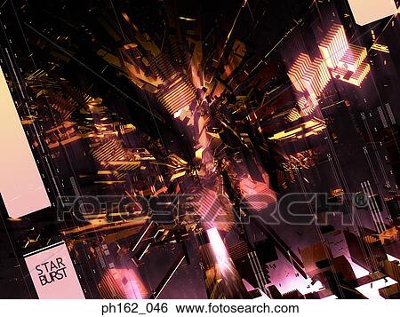 Abstract image of objects exploding View Large Photo Image Stock Photograph - Abstract image of objects exploding. Fotosearch