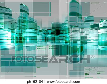 Stock Image - Abstract structural buildings. Fotosearch