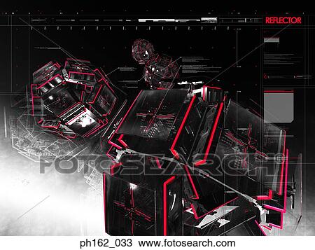 Black objects with red outlines View Large Photo Image Stock Image - Black objects with red outlines. Fotosearch