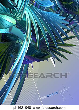 Stock Photo - Digitally generated image of leaves. Fotosearch