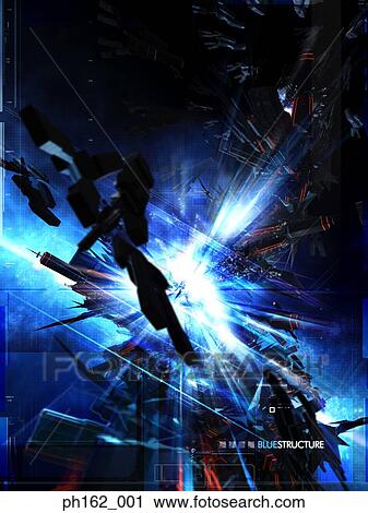 Stock Image - Three dimensional abstract. Fotosearch