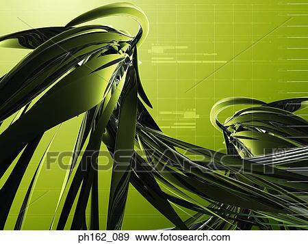 Abstract image of a three dimensional object in green View Large Photo Image Stock Photo - Abstract image of a three dimensional object in green. Fotosearch