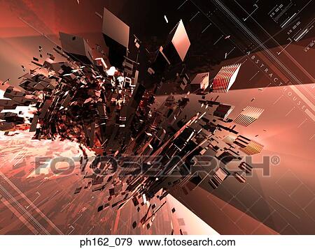 Red objects colliding against an orange background View Large Photo Image Stock Photo - Red objects colliding against an orange background. Fotosearch