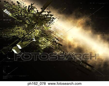 Three dimensional green objects exploding against black background View Large Photo Image Stock Photo - Three dimensional green objects exploding against black background. Fotosearch