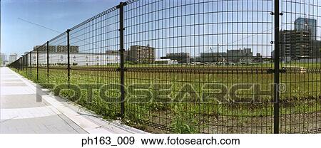 Field with fence View Large Photo Image Stock Photo - Field with fence. Fotosearch