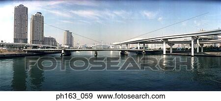 View of highway over a river View Large Photo Image Stock Photo - View of highway over a river. Fotosearch