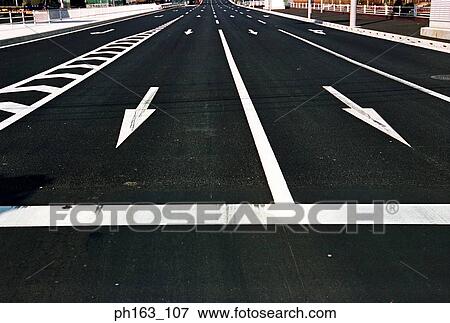Close-up of a road View Large Photo Image Stock Photo - Close-up of a road. Fotosearch