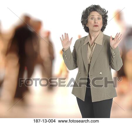 Crowd, 50's, Business, 40's, Attitude, Woman View Large Photo Image Picture - Crowd, 50's, Business, 40's, Attitude, Woman. Fotosearch