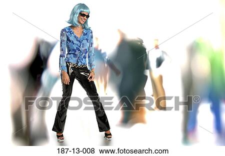 Stock Photo - Lady, Girl, Culture, Smile, Fun, Club. Fotosearch