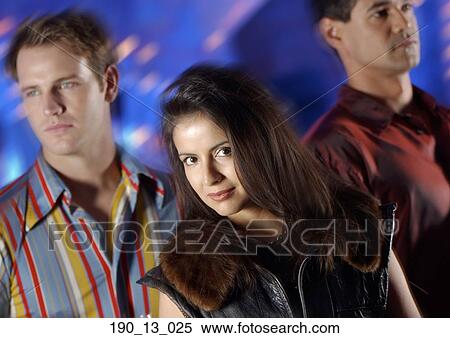 Stock Photography - Male, Three, Latina, Latin, Socializing. Fotosearch
