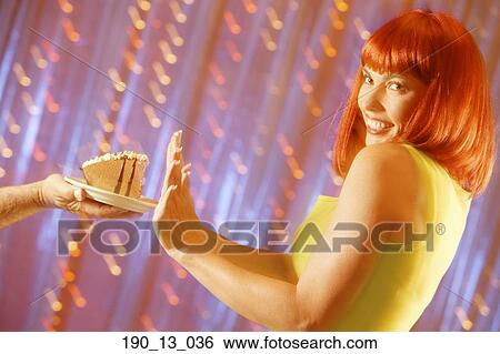 Stock Photograph - One, Turning Down, Caucasian, People, Single, Female. Fotosearch