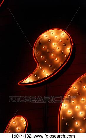 Stock Image - Font, Sign, Typography, Bulb, Light, Casino. Fotosearch