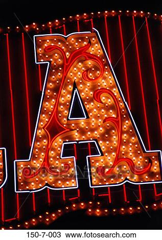 , Neon, Bulb, Type, las vegas, Casino, Night View Large Photo Image Stock Image - , Neon, Bulb, Type, las vegas, Casino, Night. Fotosearch