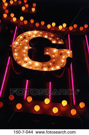 , Word, Marquee, Sign, Neon, Night, Life View Large Photo Image Picture - , Word, Marquee, Sign, Neon, Night, Life. Fotosearch