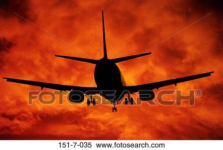 Silhouette, Airline, Transportation, Travelling, Jet, Daylight, Aircraft View Large Photo Image Stock Photography - Silhouette, Airline, Transportation, Travelling, Jet, Daylight, Aircraft. Fotosearch