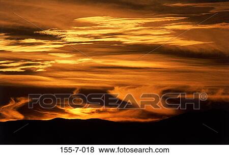 Stock Photo - , Skies, Sky, Cloud, Backgrounds, Sunset, Background. Fotosearch