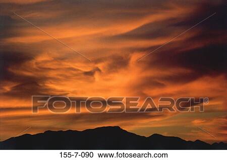 Stock Image - , Sunrise, Sunset, Dramatic, Clouds, Cloud, Skies. Fotosearch