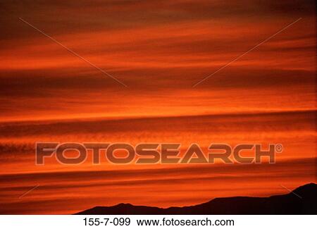Stock Photo - Sunset, Sunrise, Skies, Dramatic, Backgrounds, Cloud, Sky. Fotosearch