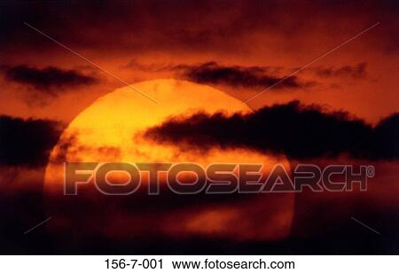 Stock Image - Backgrounds, Solar, Planet, Summer, Sunset, RA. Fotosearch