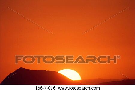 Stock Photograph - Dawn, Sunrise, Sunset, Heat, Background, Daybreak, Time. Fotosearch
