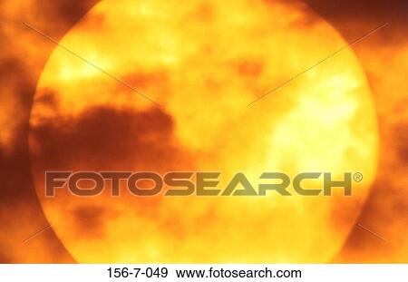 Stock Photo - Planet, Heaven, Clouds, Sunset, Summer, Sun. Fotosearch