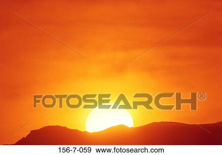 Stock Photo - Rise, Atmosphere, Clouds, Sunrise, Sky, Time, Sunset. Fotosearch