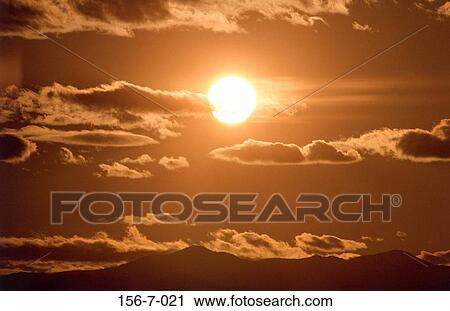 Summer, Dawn, Solstice, Sunrise, Clouds, rising, Sunset View Large Photo Image Stock Image - Summer, Dawn, Solstice, Sunrise, Clouds, rising, Sunset. Fotosearch