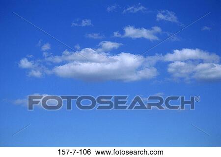 一堆, 天空, 雲, 大氣, 天堂, 天氣, 背景; 相片 157-7-106 Fotosearch