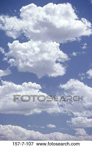 Stock Photo - Heaven, Skies, Sky, Cumulus, Atmosphere, Background, Blue. Fotosearch