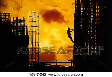 Day, Worker, Workman, Workers, Silhouette, Construction, Frame View Large Photo Image Stock Image - Day, Worker, Workman, Workers, Silhouette, Construction, Frame. Fotosearch