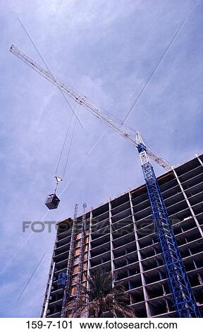 Site, Construction, Building, Crane, Construction, Day, Construction View Large Photo Image Stock Image - Site, Construction, Building, Crane, Construction, Day, Construction. Fotosearch