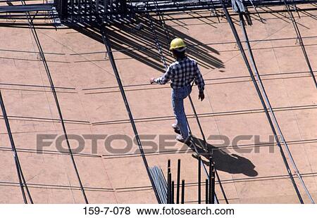 Site, Worker, One, Construction, Worker, Workman, Building View Large Photo Image Stock Photo - Site, Worker, One, Construction, Worker, Workman, Building. Fotosearch