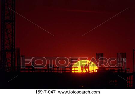 Sun, Male, Construction, Construction, Day, Worker, Silhouette View Large Photo Image Stock Photo - Sun, Male, Construction, Construction, Day, Worker, Silhouette. Fotosearch