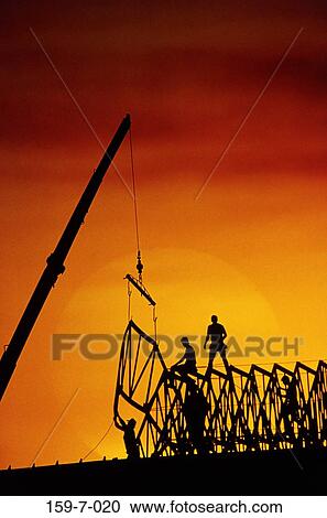 Sunset, Construction, Frame, Commercial, Worker, Working, Male View Large Photo Image Stock Image - Sunset, Construction, Frame, Commercial, Worker, Working, Male. Fotosearch