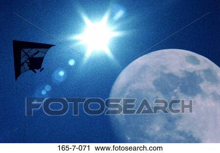 Stock Image - Flight, Daylight, Parasailing, Day, Outdoors, Thrill, Fly. Fotosearch