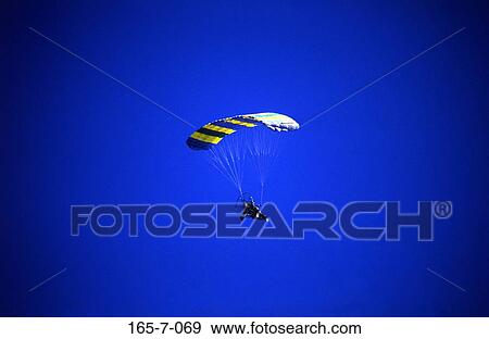 Flight, Recreational, Aerial, Fly, Thrill, Parachute, Thrilling View Large Photo Image Stock Photo - Flight, Recreational, Aerial, Fly, Thrill, Parachute, Thrilling. Fotosearch