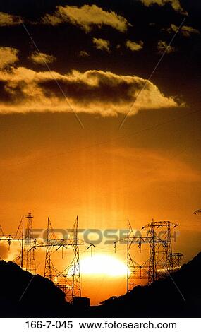 Electric, Lines, Electricity, Sun, Technology, Sunset, Planet View Large Photo Image Stock Photography - Electric, Lines, Electricity, Sun, Technology, Sunset, Planet. Fotosearch