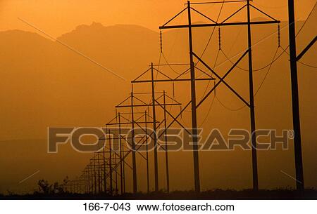 Electricity, Sunrise, Power, Tower, Consumption, Wire, Towers View Large Photo Image Stock Image - Electricity, Sunrise, Power, Tower, Consumption, Wire, Towers. Fotosearch