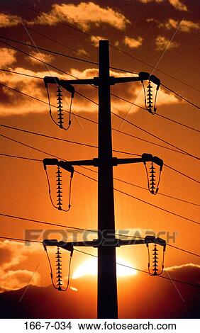Picture - Lines, Energy, Sunrise, Cloud, Power, Consumption, Electric. Fotosearch